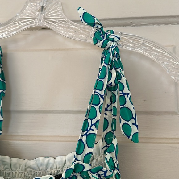 The Silky Luxe Smocked Maxi Dress - Summer Sprig in Seagreen - Picture 4 of 5